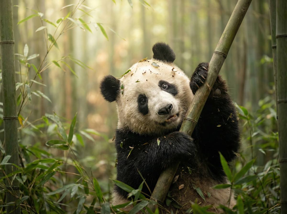 抖阴视频 - 熊猫竹林嬉戏